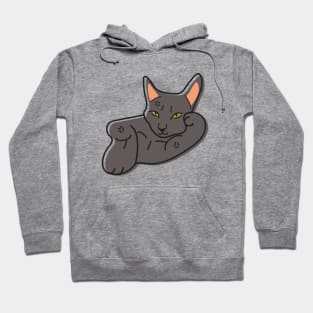 Funny Cat #4 illustration in Weirdtual Reality Hoodie